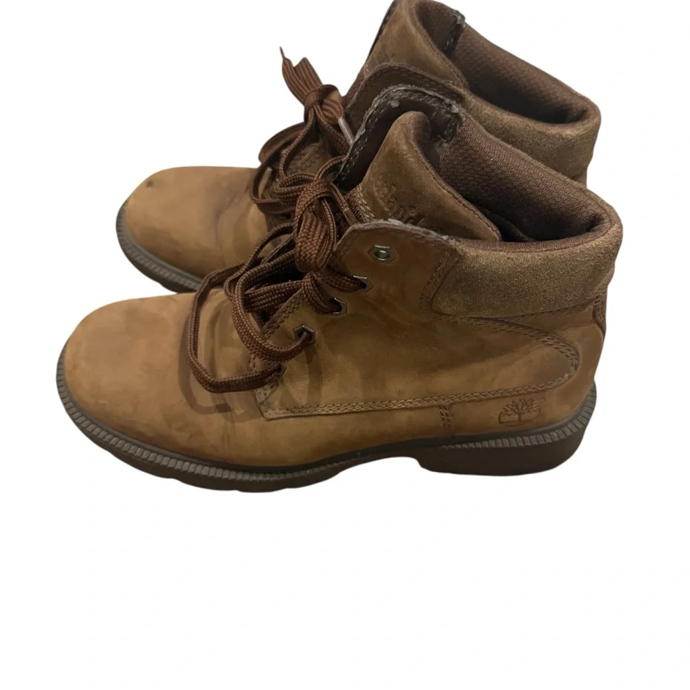 Timberland Brown Lace-Up Work Boots - Picture 2 of 4